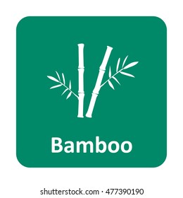 Bamboo vector icon for web and print