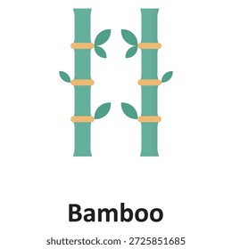 Icono de Vector de bambú que puede modificar o editar fácilmente