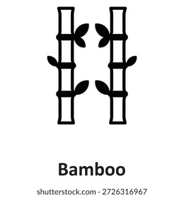 Icono de Vector de bambú que puede modificar o editar fácilmente

