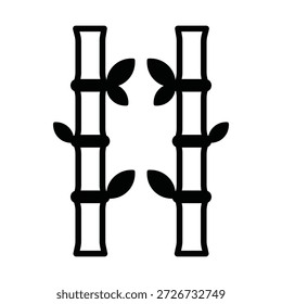  Icono de Vector de bambú que puede modificar o editar fácilmente

