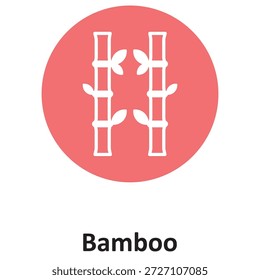  Icono de Vector de bambú que puede modificar o editar fácilmente

