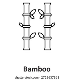  Icono de Vector de bambú que puede modificar o editar fácilmente

