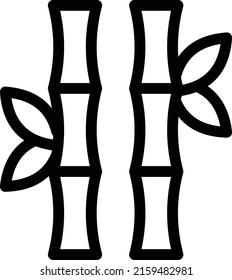 ilustración de bambú vector en un fondo transparente. Símbolos de calidad superior. Iconos vectoriales de línea delgada para el diseño de conceptos y gráficos.