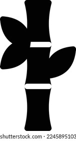 bamboo Vector illustration on a transparent background. Premium quality symmbols. Glyphs vector icons for concept and graphic design. 
