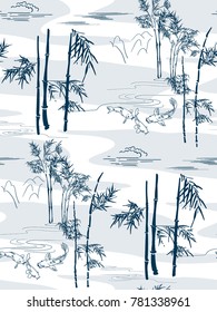 bamboo vector japanese pattern koi fish