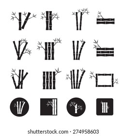 Bamboo vector,icon set