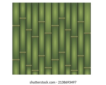 bamboo wall continuous pattern on white background.