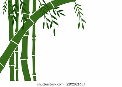 Bamboo Wall Decorating Art, Bamboo Painting for decoration, Bamboo Vector Art