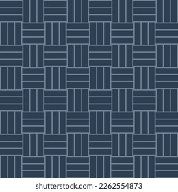 Bamboo weave pattern for background. Square weave alternating blue.