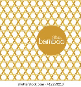 Bamboo Weave pattern background vector