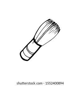 Bamboo whisk, tea ceremony symbol cartoon vector Illustration.