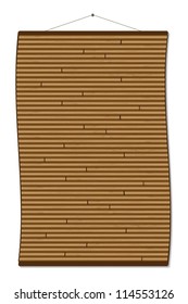 Bamboo window blind - vector illustration