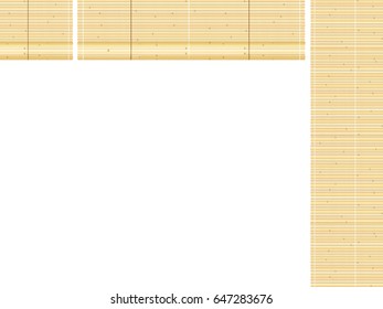 Bamboo window blind - vector illustration