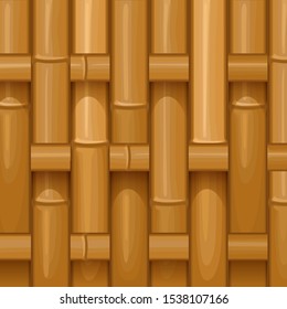 bamboo wood weaving pattern, natural wicker texture surface theme concept, vector illustration