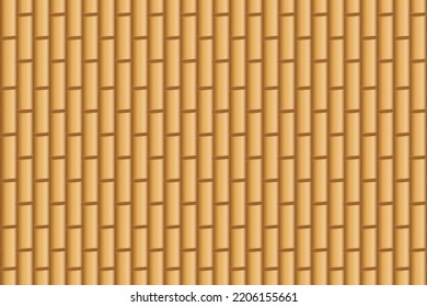 Bamboo, yellow bamboo background. The final illustration of bamboo.
