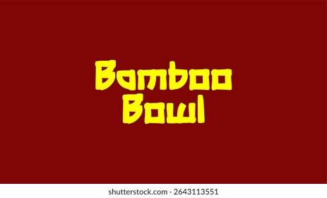 BambooBowl Restaurant Logo Vector Artworks