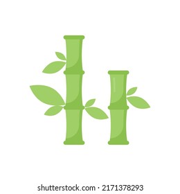 Bamboos  vector flat icon for web isolated on white background EPS 10 file