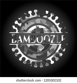 Bamboozle on grey camo texture