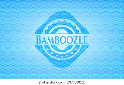 Bamboozle water concept emblem.