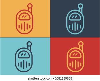 Bamonitor Button Logo Template, Simple Flat Icon of icon,button,backup