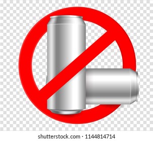 Ban the bottle.No metall bottles.no littering warning sign