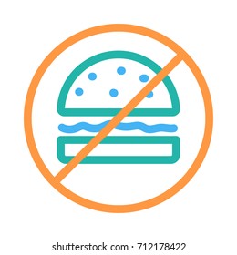 ban burger icon