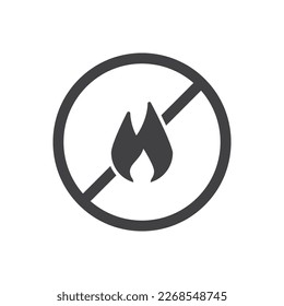 Icono de grabación de prohibición - Icono de no incendio