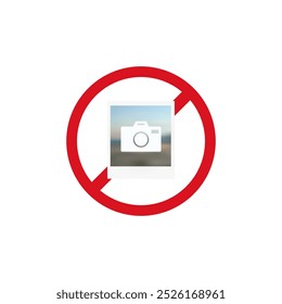 Ban camera con. Forbidden icon sign. Restricted symbol of photo.