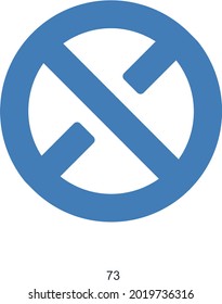 Ban or Deleted Icon Concept