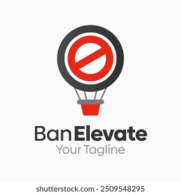 Ban Elevate Logo Design Template. Good for Business, Agency, Community and Organization