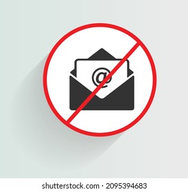 ban email icon vector design