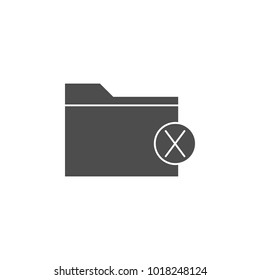 ban folder icon. Elements of web icon. Premium quality graphic design icon. Signs and symbols collection icon for websites, web design, mobile app on white background