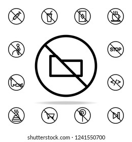 ban folder icon. Ban icons universal set for web and mobile