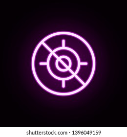ban goal neon icon. Elements of ban set. Simple icon for websites, web design, mobile app, info graphics