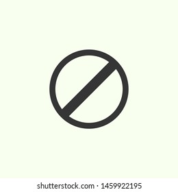 Ban icon. New trendy ban vector icon.