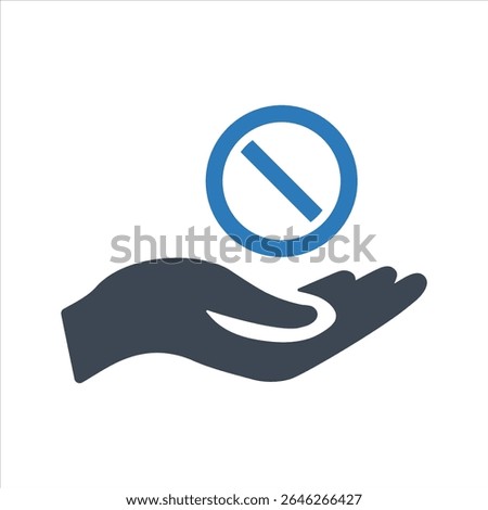 Ban icon. Prohibition sign, No symbol
