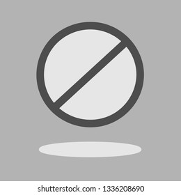 Ban Icon Symbol / Illustration