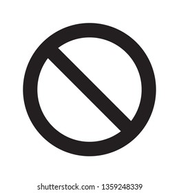 Ban Icon Vector