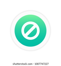 Ban icon vector sign symbol