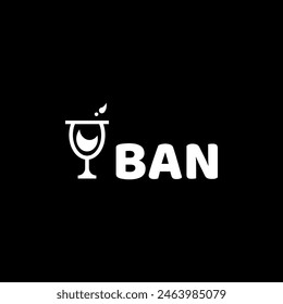 BAN initial letter logo design
