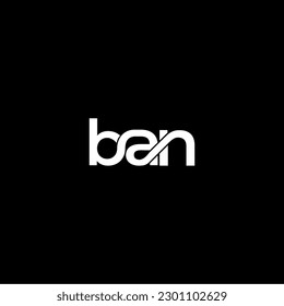 ban initial letter monogram logo