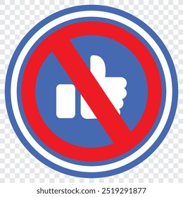 Ban isolated icon, blocked linear icon, block outline vector icon with editable stroke. EPS 10.