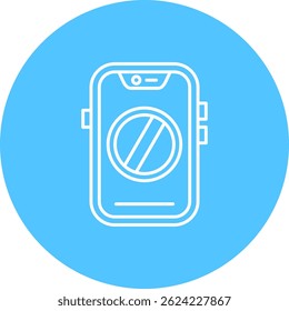 Diseño de icono de Vector de línea Ban