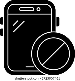 Diseño de icono de Vector de línea Ban