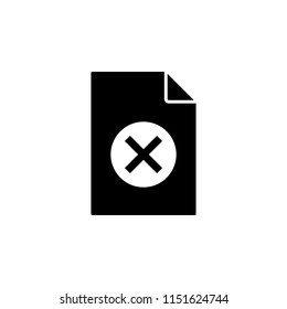 ban on document icon. Element of document icon. Premium quality graphic design icon. Signs and symbols collection icon for websites, web design, mobile app