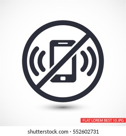 A ban on the phone  icon