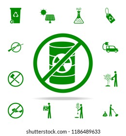 ban on poisonous substances green icon. greenpeace icons universal set for web and mobile