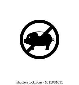 ban on pork icon. Element of religious culture icon. Premium quality graphic design icon. Signs, outline symbols collection icon for websites, web design, mobile app on white background