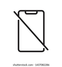 Ban on using cellphones , Warning icon