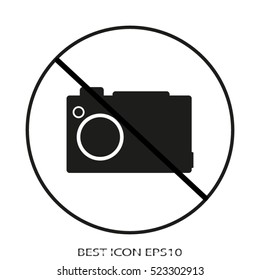 ban photos, vector icon, eps10